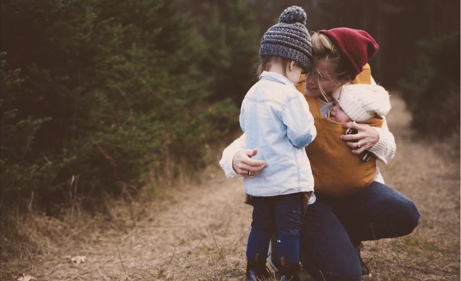Mor og barn på morsdag