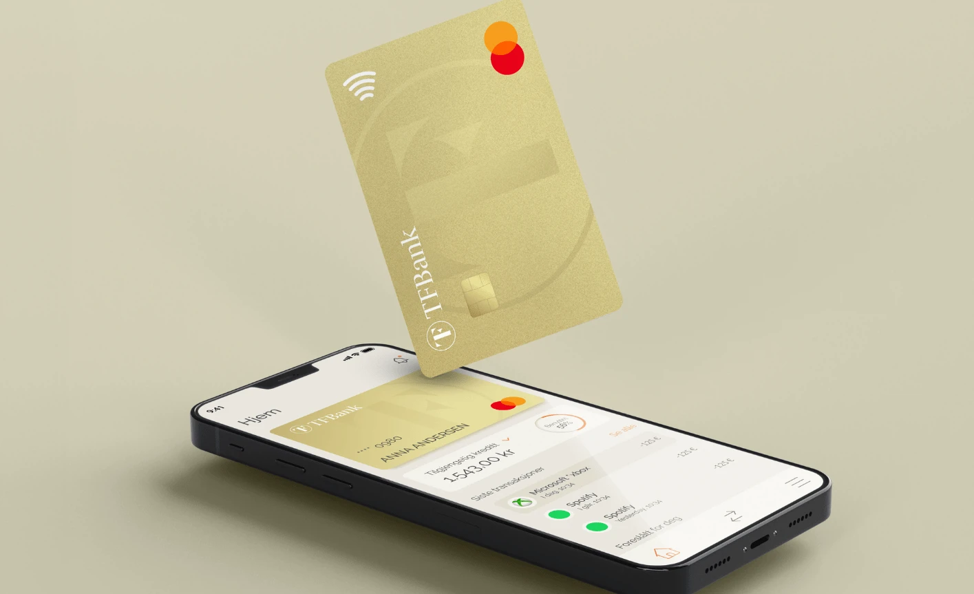 TF Bank app og kredittkort