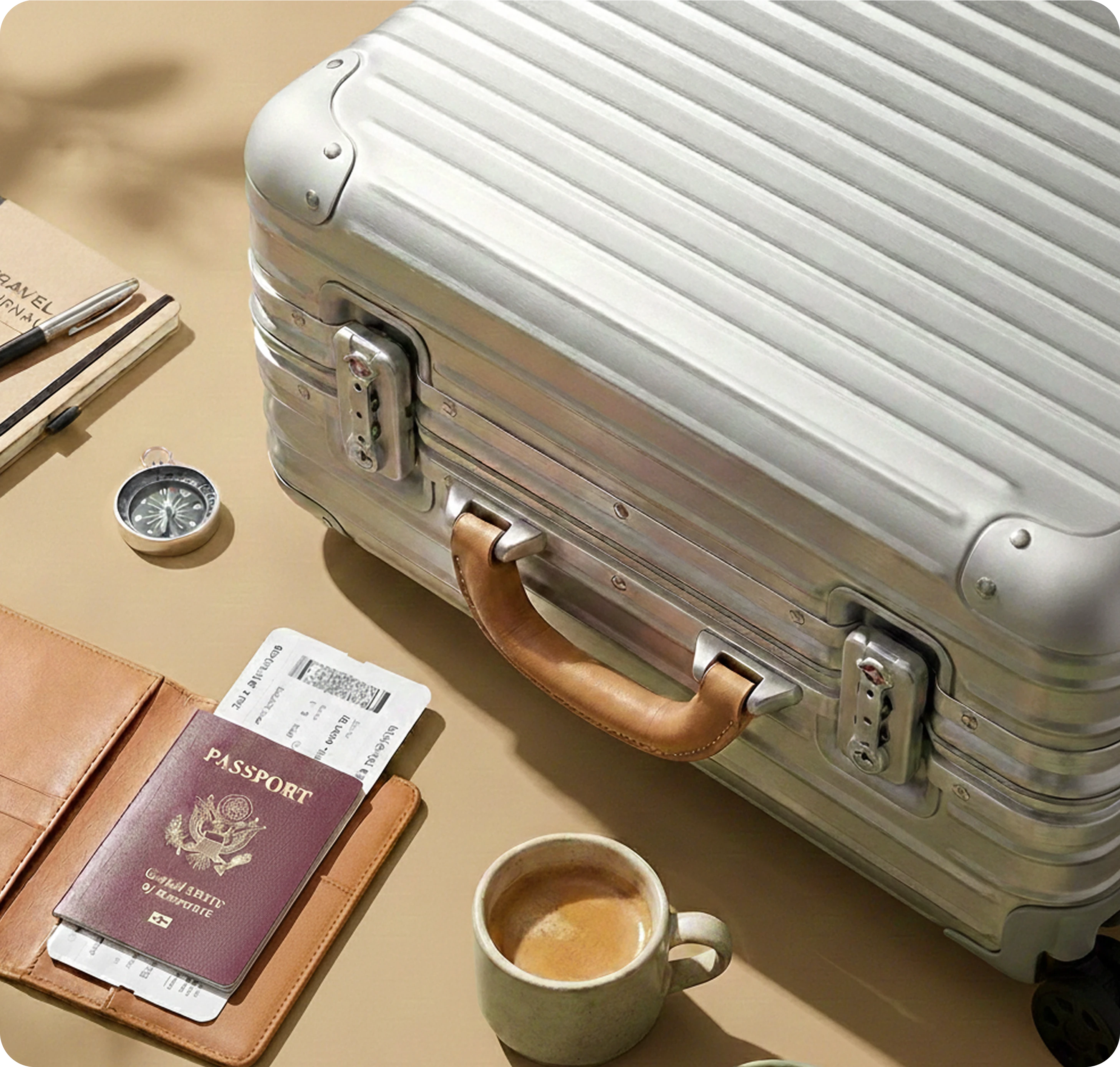 passport and suitcase