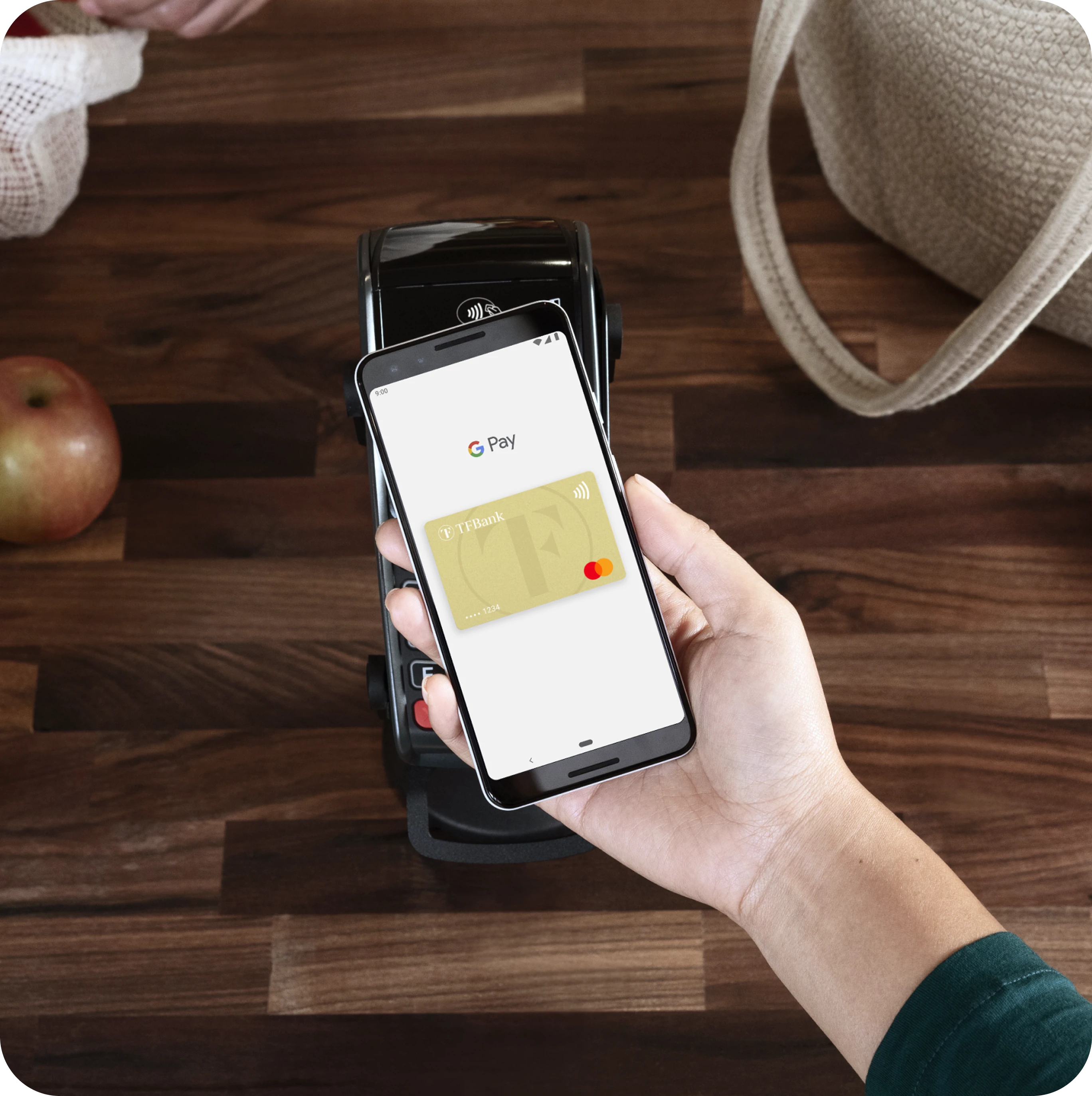 betaler med tf bank mastercard i google pay
