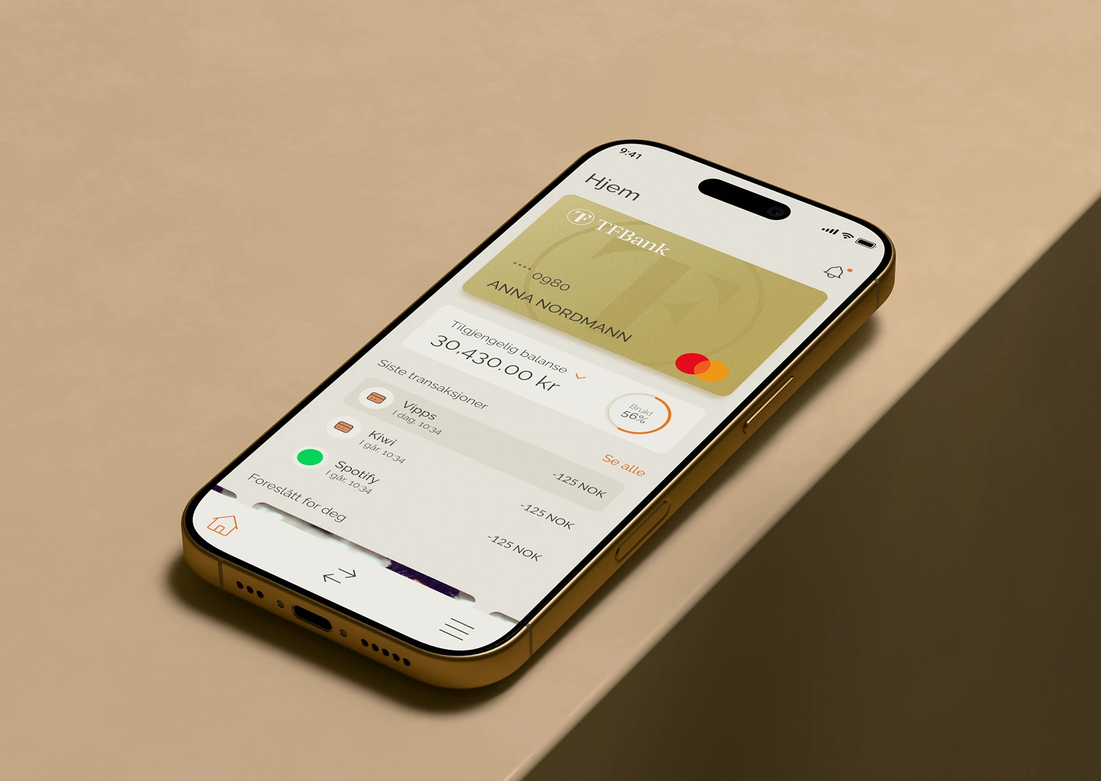 tf bank app på iphone