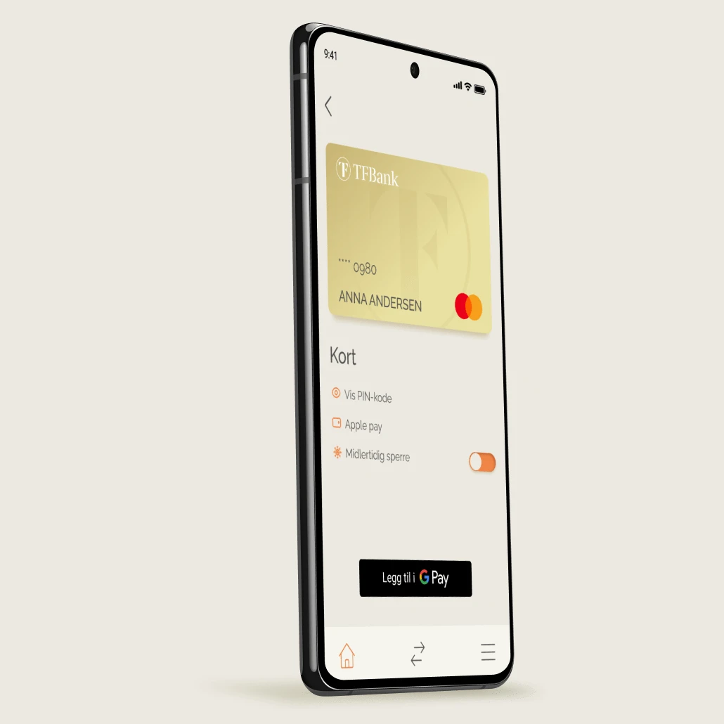 TF Bank Mastercard i Google Pay