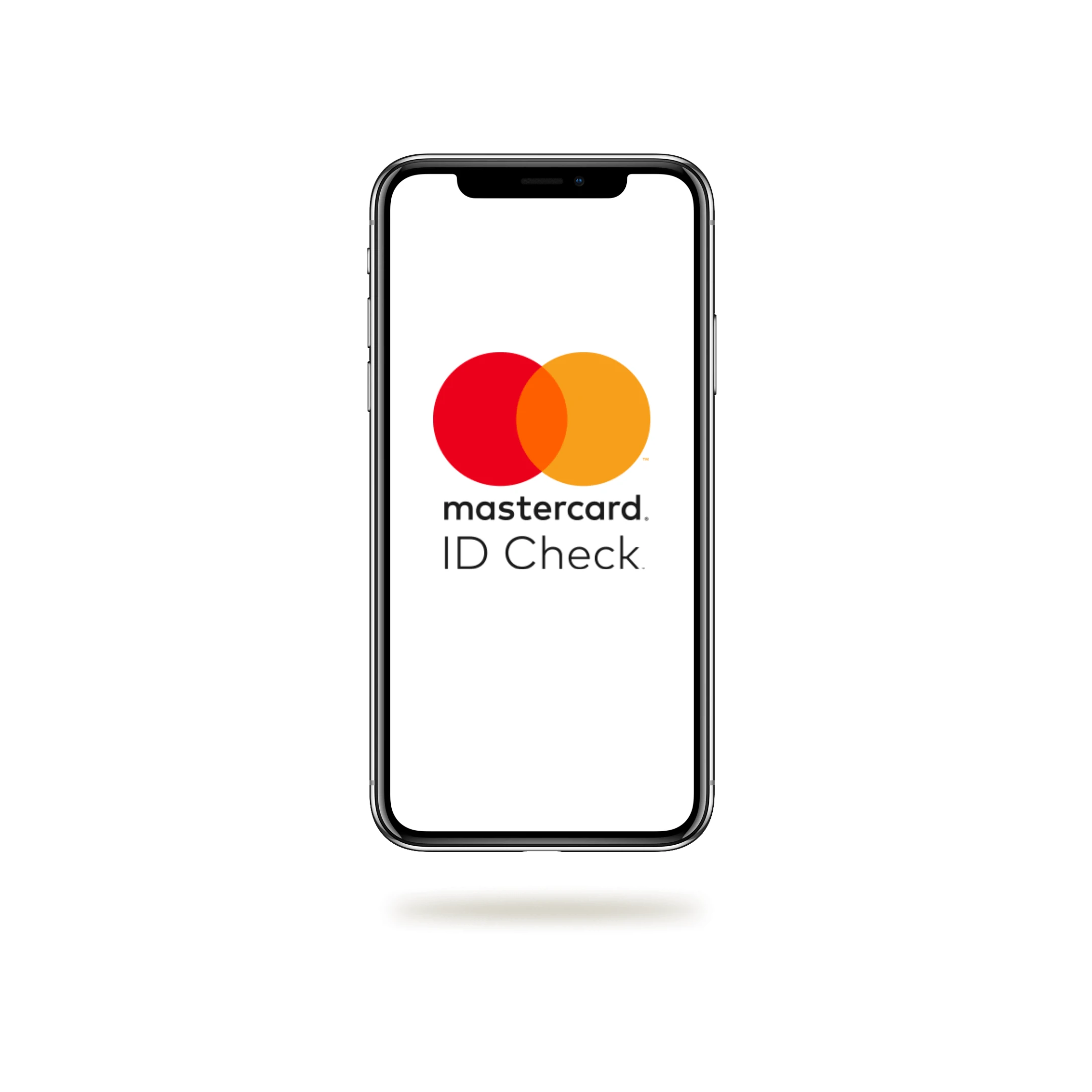 Mastercard Identity Check logo på mobil